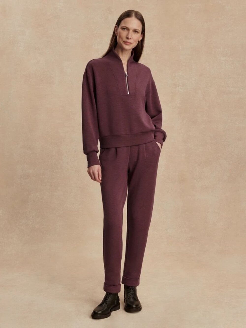 Varley The Rolled Cuff Pant 28.5" in Sassafras Marl, Size XXS